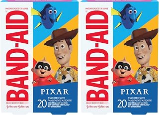 Band-Aid Bandages, Disney/Pixar Mashup Characters, Assorted 20 ct (Pack of 2)