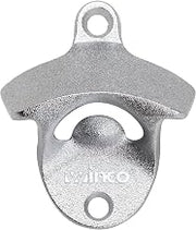 Winco 2 3/4" Wall Mount Metal Bottle Opener