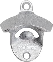Winco 2 3/4" Wall Mount Metal Bottle Opener