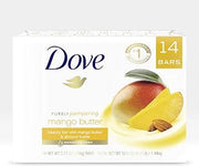 Dove Beauty Bar With Mango Butter 14 Bars To Moisturize Dry Skin More Moisturizing Than Bar Soap 3.75 oz