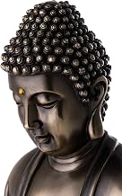 Top Collection Meditating Shakyamuni Buddha Statue - Enlightened East Asian New Age Sculpture in Premium Cold Cast Bronze - 10.5-Inch Collectible Supreme Buddha Figurine
