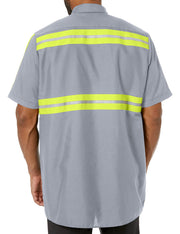 Red Kap 4X-Large / Grey With Yellow/Green Visibility Trim / Standard Tops