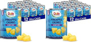 Dole Canned Pineapple Chunks in Heavy Syrup, 20 Oz, 12 Count (Pack of 2)