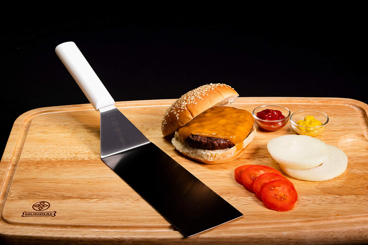 8 x 3 Inch Square End Turner Spatula by Mundial – Medium, White, Model W5683SQ
