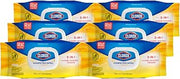 Clorox Disinfecting Cleaning Wipes Flex Pack, Bleach Free, Crisp Lemon, 75 Count (Pack May vary)