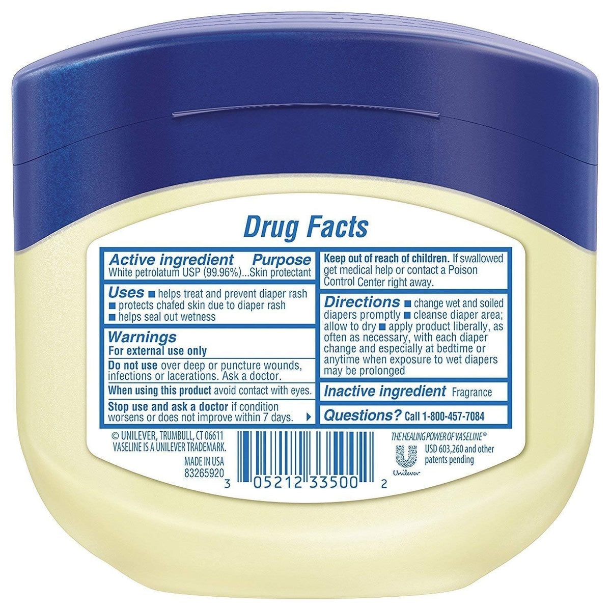 Vaseline 13 Ounce (Pack of 4) / Baby / White Lotions