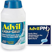 Advil + PM Bundle, Ibuprofen 200mg, Pain & Sleep Relief