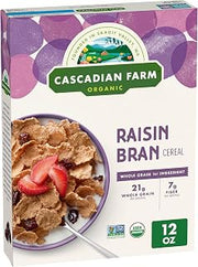 Cascadian Farm Organic Raisin Bran Cereal, 12 oz (Pack of 5)