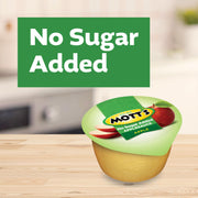 No Sugar Added Applesauce by Mott's – 3.9 Ounce (Pack of 36), Apple, Pack of 36, Model 714051