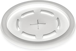 DINEX DX2225ST9000 Disposable Lid with Straw Slot, Polystyrene, Translucent (Pack of 2000)