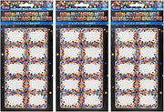 Ashley Productions Non-Magnetic Mini Whiteboard Erasers, Confetti, 10 Per Pack, 3 Packs