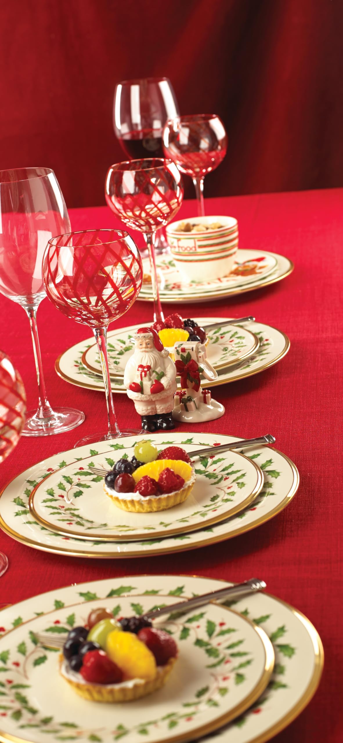 Lenox Holiday Porcelain Salad Plates, 8 Inch, Set of 6