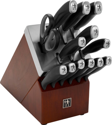 International Elan 14 pc Knife Block Set by HENCKELS – Elan 14 pc, Stainless Steel, Black, Pack of 14, Model 1011325