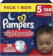 Pampers Night Pants Size 5, 160 Nappies, 11 kg - 17 kg
