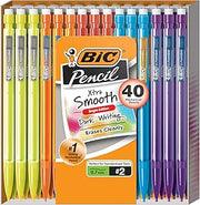 BIC Mechanical Pencil Xtra Smooth Bright Edition, Black, 0.7mm, MPCE40-BLK (Pack of 16, 640 Count Total)