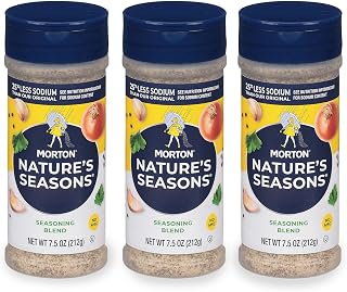 Morton Reduced Sodium Nature's Season, Spices and Seasonings, 7.5oz, 3 Pack