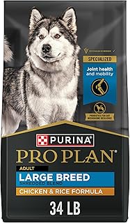 Purina Pro Plan Large Breed Dry Dog Food, Chicken & Rice, 34 lb Bag