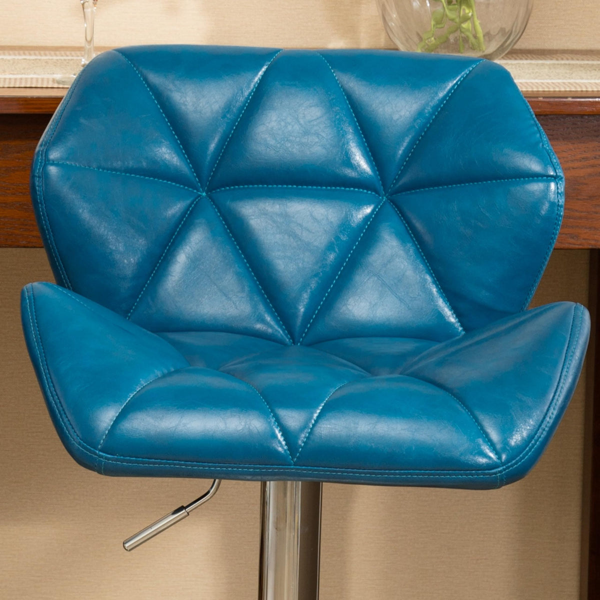 Roundhill Furniture Blue / 20.5" W X 20.63" D X 35" - 43.25" H / Contemporary Barstools
