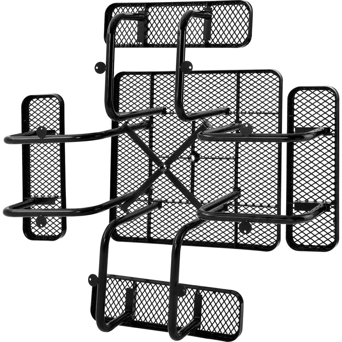 46" Square Picnic Table by Global Industrial – 81D x 81W x 29.5H in, Steel, Black, Model 277151BK