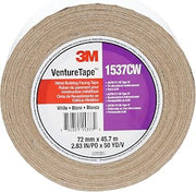 3M Metal Building Facing Tape 1537CW, White, 72 mm x 45.7 m (Pack of 1)