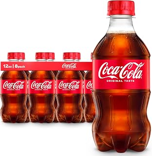 Coca-Cola Soda Soft Drinks, 12 fl oz Bottles, 8 Pack - Classic Cola Soft Drink Pack