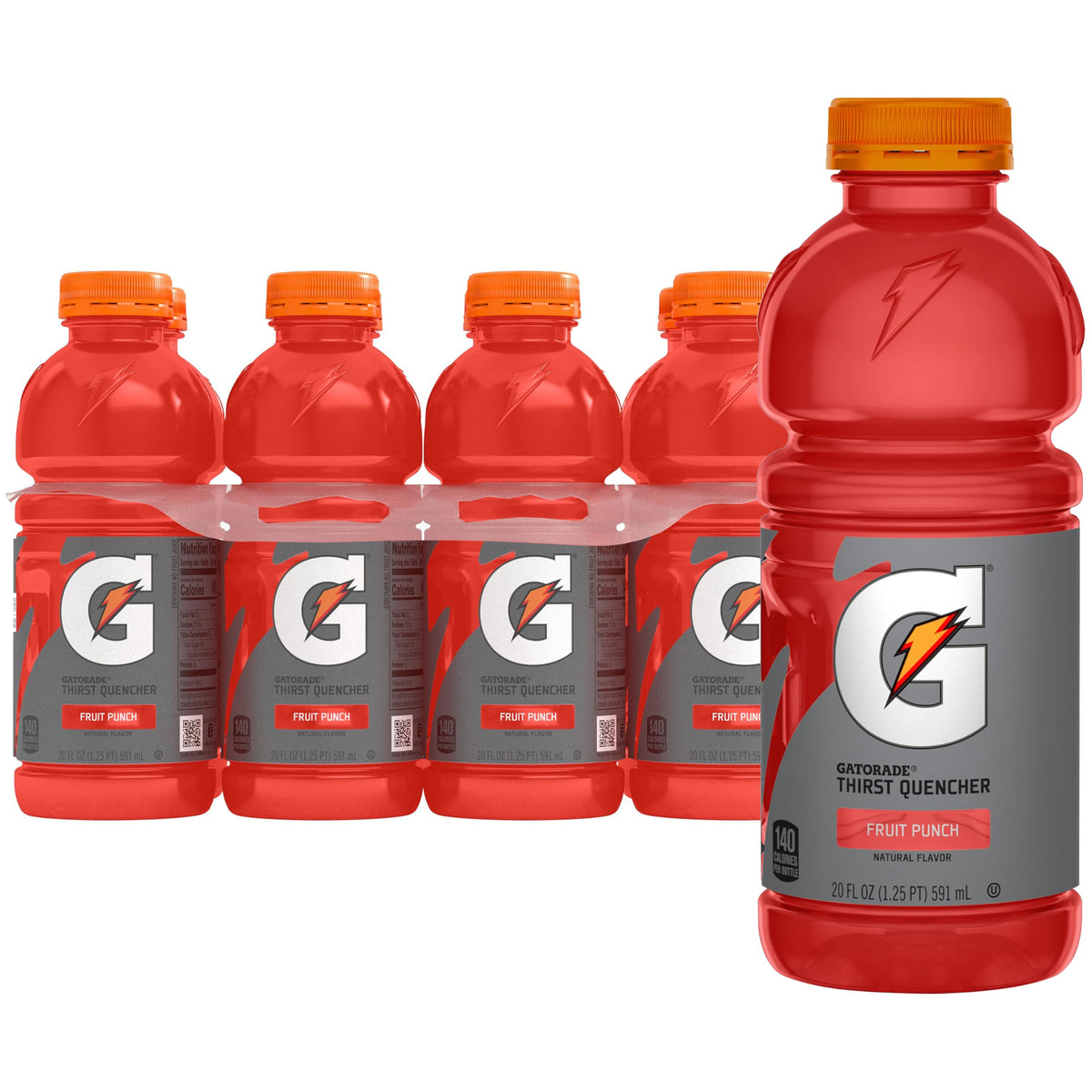 Gatorade red / Fruit Punch / 20 Fl Oz (Pack of 8) Sports Drinks