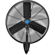 CD Premium 30" Oscillating Wall Mount Fan by Continental Dynamics – 49"L x 34"W x 8"H, Alloy Steel, Black, Model SFWE1-750YW-D2
