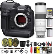 Canon EOS R1 Camera - 24MP with RF 200-800mm Lens (6577C002) Bundle | For Photography & Video | 24MP Full-Frame Mirrorless Camera | Full-Frame + 19x Batteries + 128GB CFexpress Memory Card + More