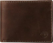 Timberland Men's Leather Wallet With Attached Flip Pocket