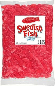 Swedish Fish Mini Soft & Chewy Gummy Candy, Bulk Candy, 5 lb