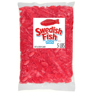 Mini Soft & Chewy Gummy Candy by Swedish Fish – 80 Ounce, Red
