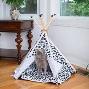 Cat Bed by Armarkat – One Size, Canvas, white, black, Model C46