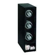 Three Section Countertop Vertical Dome Lid and Straw Organizer by DISPENSE-RITE – Polystyrene, Model TLO-DL-3BT