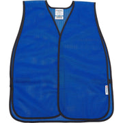 Mesh Hi-Vis Safety Vest by Global Industrial – One Size, Polyester, Blue, Model 641642B
