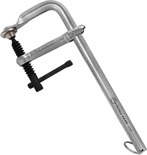 Light Duty Utility Clamp, 4.5" Capacity, 500 LB Clamping Pressure, 5/8"-5/16" Rail Size, 3-1/4" Throat Depth, 5/16-18" Tapped Hole, UD45, Strong Hand Tools