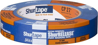 Shurtape CP 27 14-Day ShurRELEASE Painter's Tape, Multi-Surface, 24mm x 55m, Blue, 1 Roll (202872)