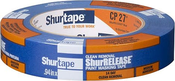Shurtape CP 27 14-Day ShurRELEASE Painter's Tape, Multi-Surface, 24mm x 55m, Blue, 1 Roll (202872)
