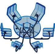 Global Industrial Blue / 98 inches x 98 inches x 32 inches / Industrial Picnic Tables