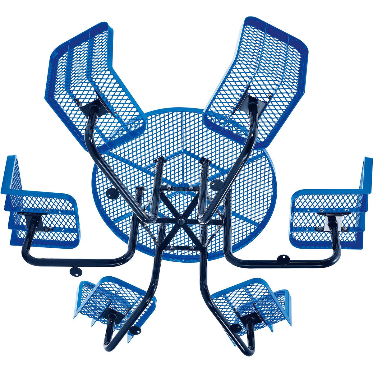Global Industrial Blue / 98 inches x 98 inches x 32 inches / Industrial Picnic Tables
