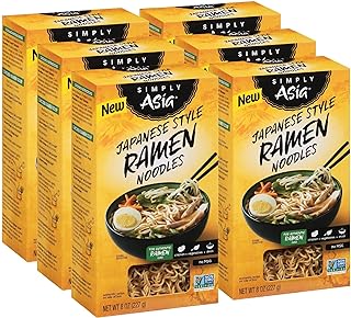 Simply Asia Japanese Style Ramen Noodles, 8 oz (Pack of 6)