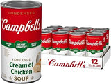 Campbell's Condensed Heart Healthy Cream of Chicken Soup, 22.6 oz Family Size Can (12 Pack)