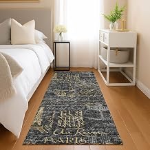 Addison Rugs Chantille ACN2639 Black 2'3" x 7'6" Indoor/Outdoor, Machine Washable, Easy Clean, Non Shedding, Bedroom, Living Room, Dining Room, Kitchen, Patio Runner Rug