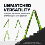 Ladder Systems Dark Horse 2. by Little Giant – 17 Ft., Fiberglass, Black, Model 16117-001