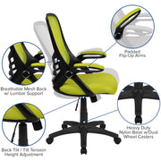 Flash Furniture Green / Set of 1 / Contemporary Home Office Desk Chairs