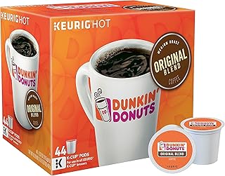 Dunkin' Donuts 2091512 Original Blend Coffee K-Cup Pods Medium Roast 44/Box (006933)