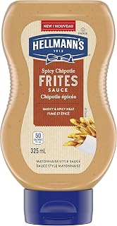 HELLMANN'S Spicy Chipotle Frites Mayo Style Sauce, 325ml/11 oz., (Imported from Canada)