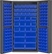 Durham DC-BDLP-132-5295 Bin Cabinet, 72" Overall Height, 36" Overall Width, Total Number of Bins 132