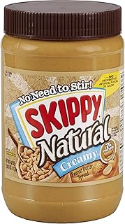SKIPPY Natural Creamy Peanut Butter, 7 g Protein Per Serving, 40 Ounce