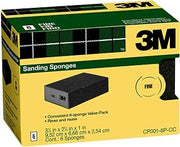 3M Sanding Sponge, Fine Grit, 6-Count (CP001-6P-CC)