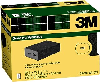 3M Sanding Sponge, Fine Grit, 6-Count (CP001-6P-CC)